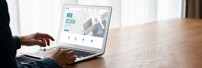 Website design software provide modish template for online retail business and e-commerce