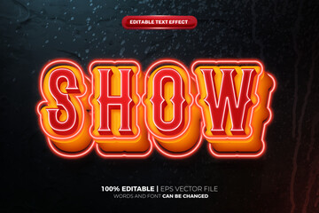 Super Show Glow Esport 3D Text Effect