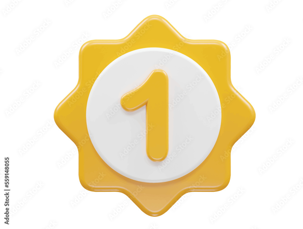 Poster top star vector illustration icon 3d rendering element text effect