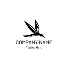 Obraz premium Arctic tern design icon. Arctic tern line art design icon. Arctic icon design inspiration Arctic tern design template. Animal bird symbol type.