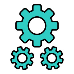 Settings Filled Line Icon