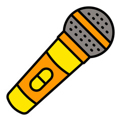 Microphone Filled Line Icon