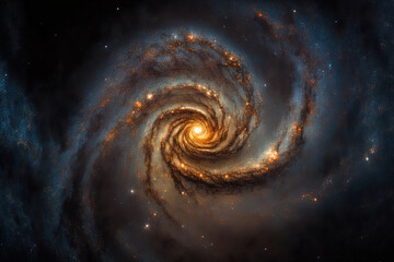 the long exposure image of the Milky Way galaxy's core. Generative AI