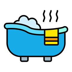 Hot Tub Filled Line Icon