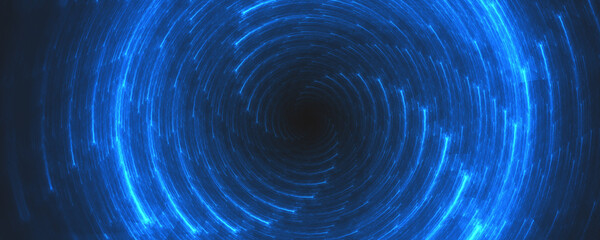 blue galaxy space energy tunnel vortex background