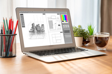 Architectural design modish software application for architect business and professional designer