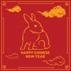 chinese new year 2023 vector, perfect for office, company, school, social media, advertising, printing and more
