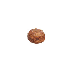  Delicious single dog food ball over isolated white background