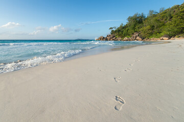 Paradise beach in Seychelles