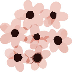 beautiful bouquet of watercolor flowers and leaves Watercolor floral elements