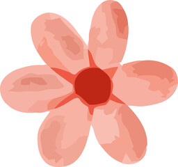 beautiful bouquet of watercolor flowers and leaves Watercolor floral elements