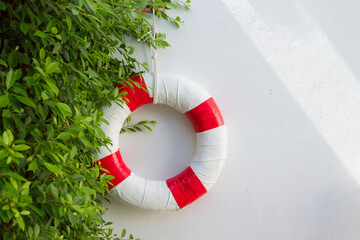 life buoy on the fence