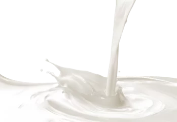 Foto op Canvas Milk Splash  on transparent png, easy to use © Thomas