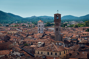 Fototapeta na wymiar view on italian city
