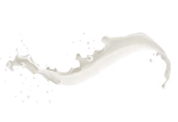 Foto op Canvas Milk Splash  on transparent png, easy to use © Thomas