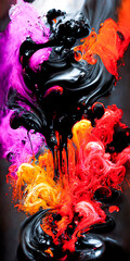 Color palette, color combination, texture, oil painting