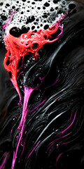 Black texture, dark oil painting art, color combination