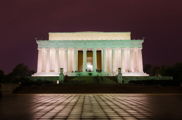 Lincoln Memorial at night, Washington DC USA