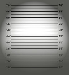 Police mugshot.Police lineup or mugshot background.