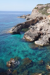 Fototapeta na wymiar Steilküste Meer Spanien Wasser