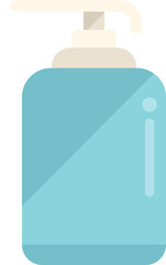 Fototapeta premium Soap dispenser icon flat vector. Family doctor. Patient medicine isolated