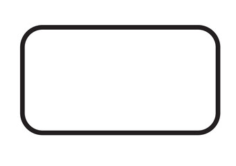 Fototapeta premium Blank frame outline icon