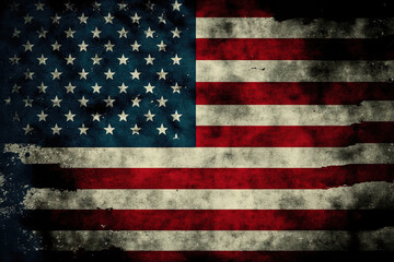 Fototapeta na wymiar symbol of the united states of america flag independence background striped american flag. Generative AI