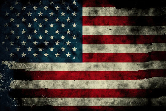 symbol of the united states of america flag independence background striped american flag. Generative AI