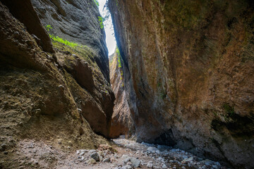 Sersale, Catanzaro district, Calabria, Italy, Valli Cupe Regional Nature Reserve, Valli Cupe gorges trail