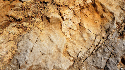 Natural rocky stone texture with cracks