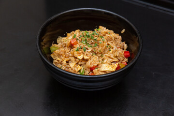 Chinese fried rice and chicken