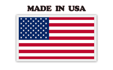 Made in USA ribbon flag