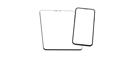 Tablet 3d computer with blank screen