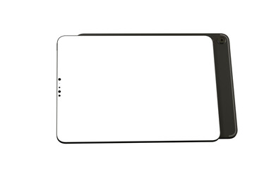 Tablet pc  computer with blank screen 3d