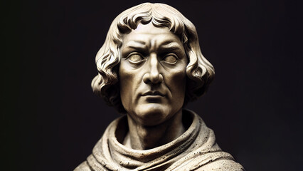 Illustration of Nicolaus Copernicus. Renaissance mathematician and astronomer.