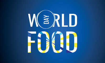 World Food Day. Design suitable for greeting card poster and banner