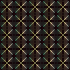 Vintage metallic grid seamless pattern. Golden gradient pattern Art Deco Isolated vector backdrop