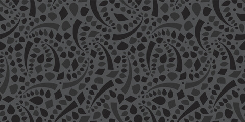 Organic motif, botanical motif background. Seamless pattern.Vector.スタイリッシュな有機的パターン
