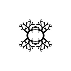 Text frame icon. Simple style big sale poster background symbol. logo design element. T-shirt printing. Vector for sticker.