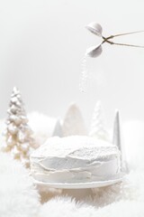 Fototapeta na wymiar white christmas tree