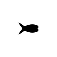 Obraz premium Fish icon. Simple style fish restaurant big sale poster background symbol. Fish shop brand logo design element. Fish t-shirt printing. Vector for sticker.