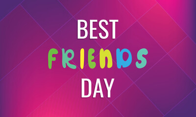 Best Friends Day. Design suitable for greeting card poster and banner