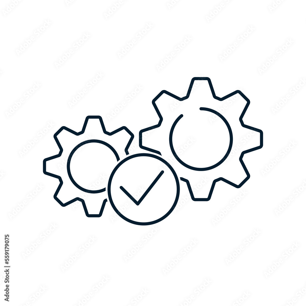 Poster the concept of streamline workflow. vector icon isolated on white background.
