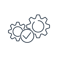 The concept of streamline workflow. Vector icon isolated on white background.