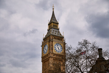 Fototapeta na wymiar Big Ben, The Elizabeth Tower, close up