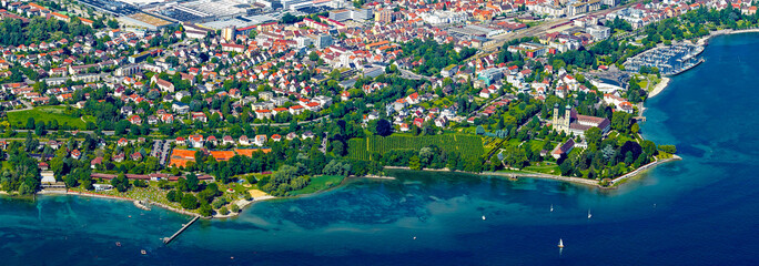 Friedrichshafen Luftbild Panorama