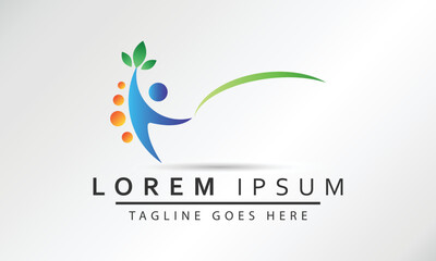 Healthy Life people Logo template vector icon, Health logo designs concept, Healthy People logo designs template.