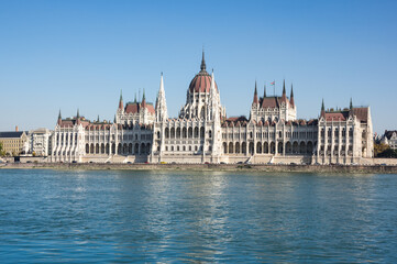Naklejka premium The Hungarian Parliament Building in Budapest