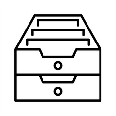 Archive Storage Icon Vector Design Template, vector illustration on white background