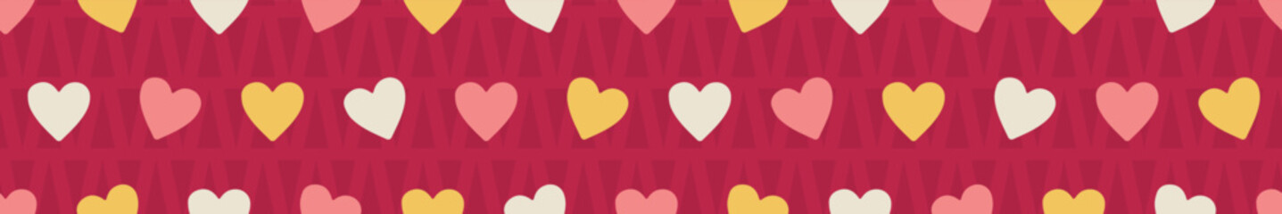 Happy Dancing Hearts Viva Magenta Lemon Yellow